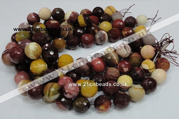 CMK18 15.5 inches 20mm faceted round mookaite beads wholesale