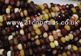 CMK19 15.5 inches 4*6mm faceted rondelle mookaite beads wholesale