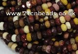 CMK20 15.5 inches 6*8mm faceted rondelle mookaite beads wholesale