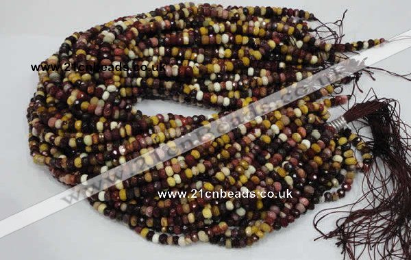 CMK20 15.5 inches 6*8mm faceted rondelle mookaite beads wholesale