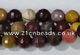 CMK213 15.5 inches 10mm faceted round mookaite gemstone beads