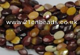 CMK22 15.5 inches 8*12mm faceted oval mookaite beads wholesale