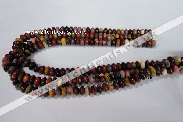 CMK221 15.5 inches 6*10mm rondelle mookaite gemstone beads