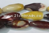 CMK229 15.5 inches 12*28mm faceted teardrop mookaite gemstone beads