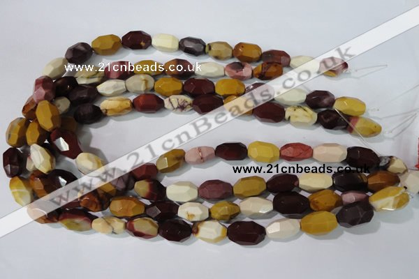 CMK233 15.5 inches 10*18mm faceted nuggets mookaite gemstone beads