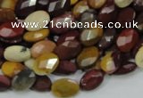 CMK24 15.5 inches 12*16mm faceted oval mookaite beads wholesale