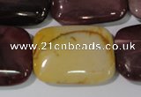 CMK268 15.5 inches 22*30mm rectangle mookaite gemstone beads