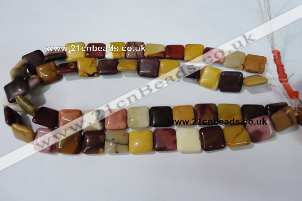 CMK271 15.5 inches 15*15mm square mookaite gemstone beads