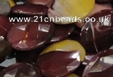 CMK28 15.5 inches 30*40mm faceted oval mookaite beads wholesale