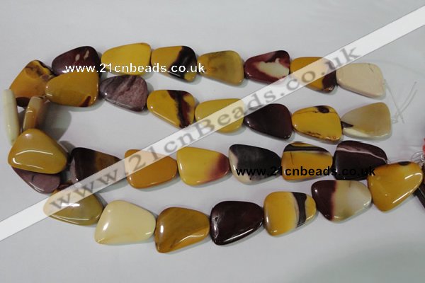 CMK282 15.5 inches 18*25mm trapezoid mookaite gemstone beads