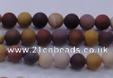 CMK291 15.5 inches 6mm round matte mookaite beads wholesale