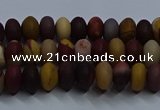 CMK301 15.5 inches 5*8mm rondelle matte mookaite beads wholesale