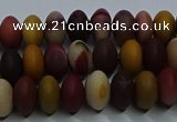 CMK302 15.5 inches 6*10mm rondelle matte mookaite beads wholesale