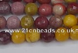 CMK317 15.5 inches 6mm faceted round mookaite gemstone beads