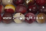 CMK319 15.5 inches 10mm faceted round mookaite gemstone beads