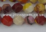 CMK325 15.5 inches 8mm faceted nuggets mookaite gemstone beads