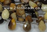 CMK34 15.5 inches 10*15mm faceted teardrop mookaite beads wholesale