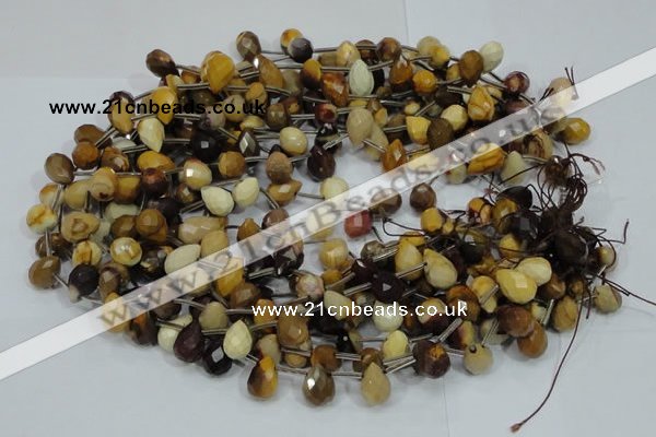 CMK34 15.5 inches 10*15mm faceted teardrop mookaite beads wholesale