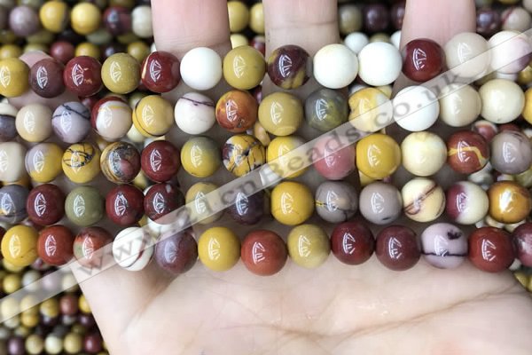 CMK347 15.5 inches 8mm round mookaite jasper beads wholesale