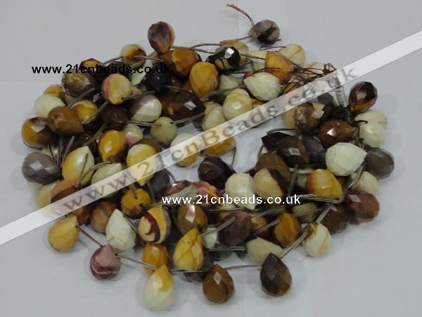 CMK35 15.5 inches 13*18mm faceted teardrop mookaite beads wholesale