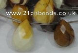 CMK36 15.5 inches 18*25mm faceted teardrop mookaite beads wholesale