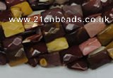 CMK37 15.5 inches 10*14mm faceted rectangle mookaite beads wholesale