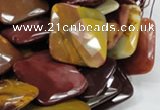 CMK43 15.5 inches 30*30mm faceted square mookaite beads wholesale