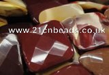 CMK44 15.5 inches 40*40mm faceted square mookaite beads wholesale