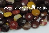 CMK51 15.5 inches 10mm faceted coin mookaite beads wholesale