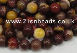 CMK58 15.5 inches 8mm round mookaite gemstone beads wholesale