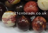 CMK61 15.5 inches 20mm round mookaite gemstone beads wholesale