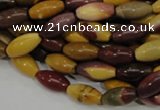 CMK65 15.5 inches 8*16mm rice mookaite gemstone beads wholesale