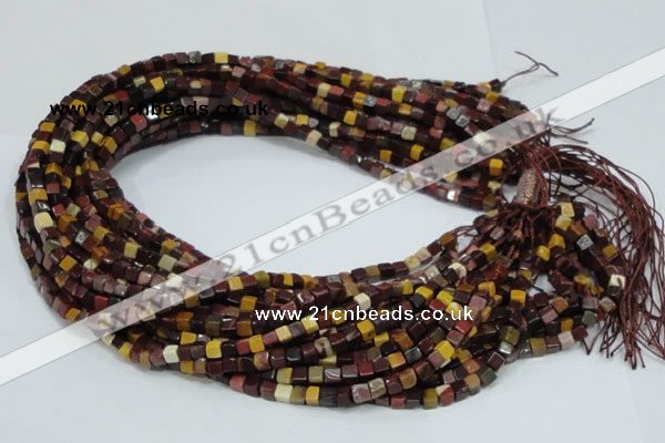 CMK68 15.5 inches 4*4mm cube mookaite gemstone beads wholesale