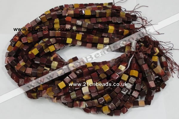 CMK69 15.5 inches 6*6mm cube mookaite gemstone beads wholesale