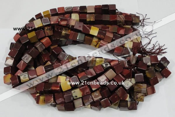 CMK71 15.5 inches 10*10mm cube mookaite gemstone beads wholesale