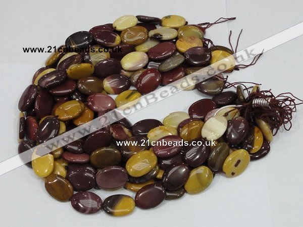 CMK75 15.5 inches 18*25mm oval mookaite gemstone beads wholesale