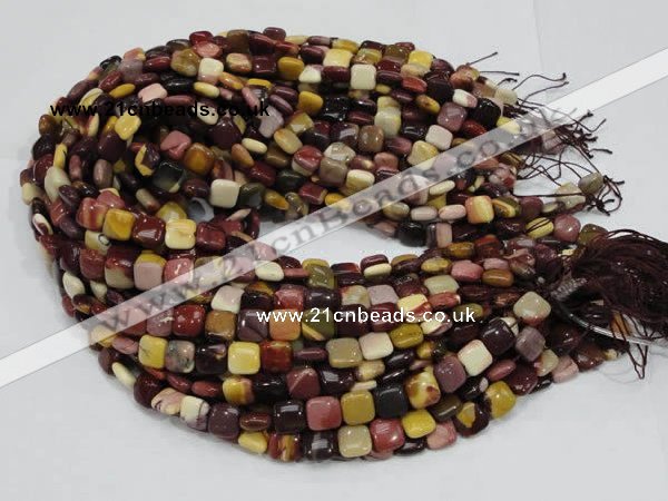 CMK77 15.5 inches 10*10mm square mookaite gemstone beads wholesale