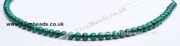 CMN03 A grade round 5mm natural malachite beads Wholesale