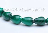 CMN09 A grade 5*7mm teardrop natural malachite beads Wholesale