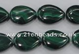 CMN102 15.5 inches 15*20mm flat teardrop natural malachite beads