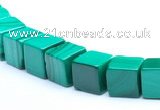 CMN15 A grade 8*8*8mm cube natural malachite beads Wholesale