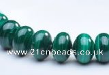 CMN17 A grade 6*8mm roundel natural malachite beads Wholesale