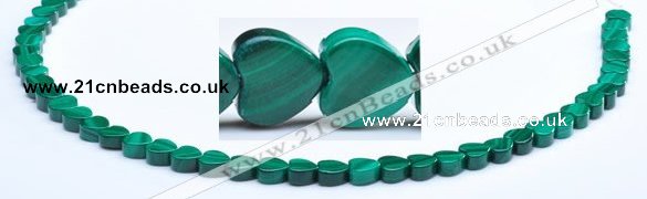 CMN18 A grade 3*6mm heart natural malachite beads Wholesale