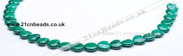 CMN20 A grade 4*10mm heart natural malachite beads Wholesale