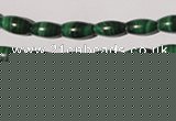 CMN210 15.5 inches 5*9mm rice natural malachite beads wholesale