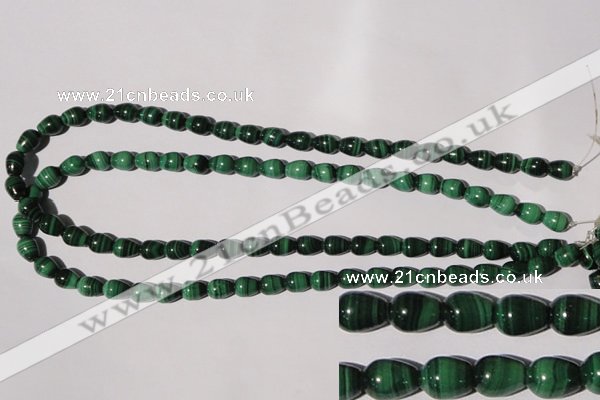 CMN218 15.5 inches 7*9mm teardrop natural malachite beads wholesale