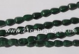 CMN228 15.5 inches 4*6mm faceted teardrop natural malachite beads