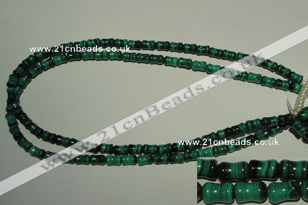 CMN232 15.5 inches 6*9mm bone natural malachite beads wholesale