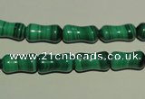 CMN233 15.5 inches 6*12mm bone natural malachite beads wholesale