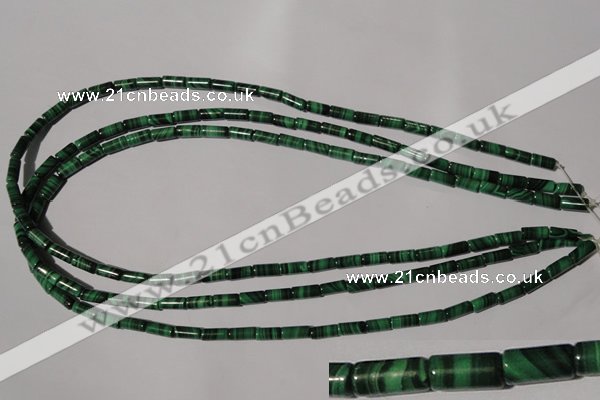 CMN237 15.5 inches 4*8mm tube natural malachite beads wholesale